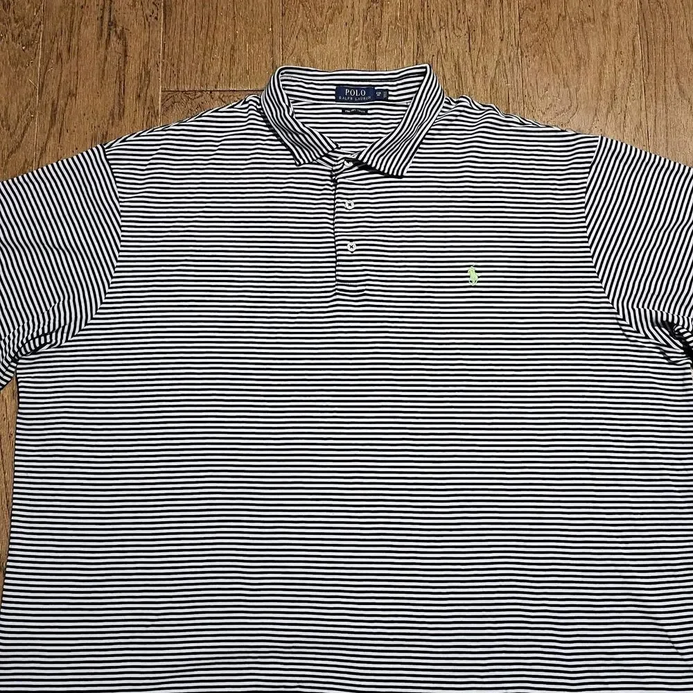 Polo Ralph Lauren Shirt Men 4XB Big Short Sleeve Polo Pima Soft Touch Pony